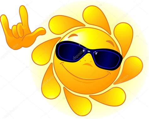 Cute Sun With Sunglasses — Stock Vector © Dazdraperma 2793175