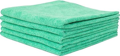 microvezel doeken 40x40cm 5 pack groen microfiber microvezeldoekjes