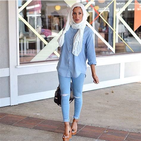Hijab Fashion Hijab Style Casual Jeans Outfit Casual Hijabi Style