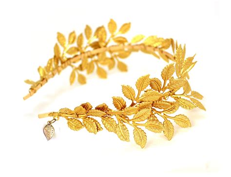 Greek Goddess Hair Vine Bridal Gold Leaves Headband Laurel Leaf Bridal Halo Crown Grecian