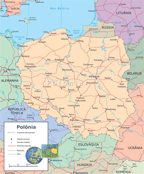Polonia Turismo Mapa