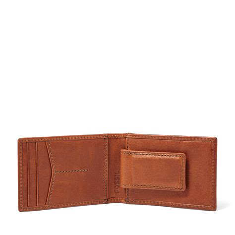 Get the lowest price on your favorite brands at poshmark. Fossil Conner Leather Slim Money Clip Bifold Wallet Thin Magnetic Card Case | eBay