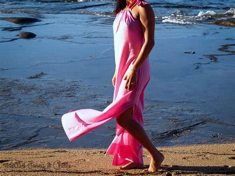 Pink Beach Dress 100 Cotton Candy Pink Coloured By Poseyandchelle