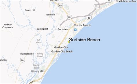 Surfside Beach South Carolina Map Map