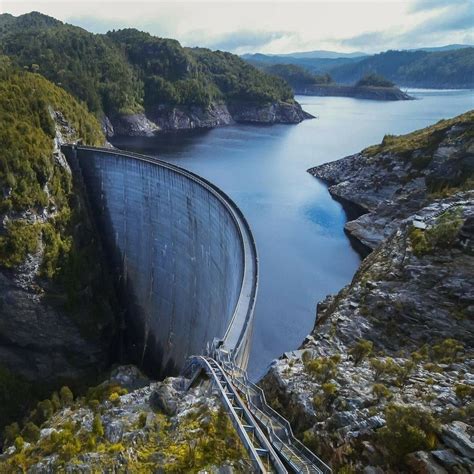 The Gordon Dam Also Known As The Engineering Infinity