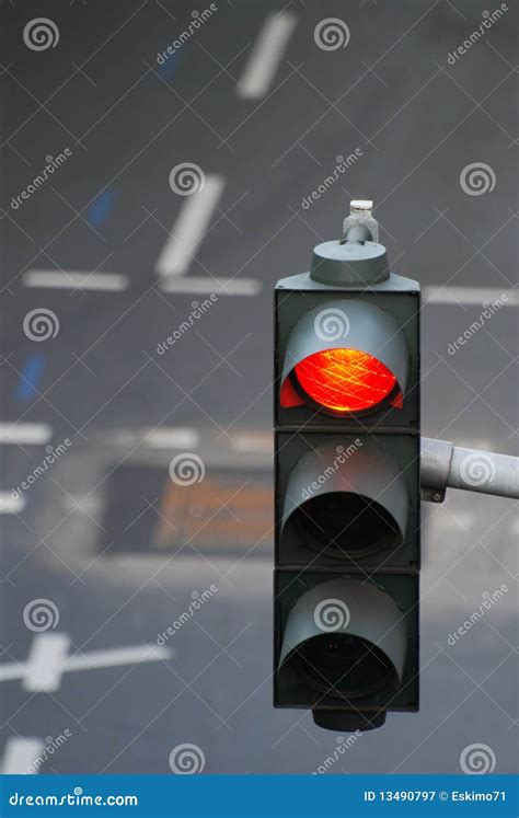 Red Light Stock Image Image Of Warning Slow Signs 13490797