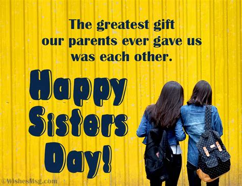 Happy Sisters Day Wishes Messages And Quotes Wishesmsg