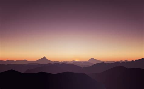 Sunset Mountains Calm High Quality Wallpaper 2k Wallpaper