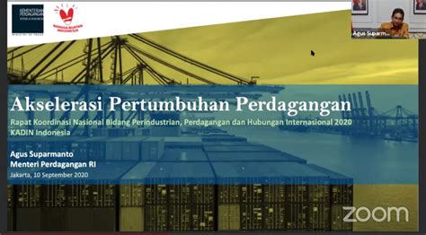 Kementerian perdagangan dalam negeri, koperasi dan kepenggunaan ministry of domestic trade, cooperative and consumerism(mdtcc). Mendag pada Rakornas Bidang Perindustrian Perdagangan dan ...