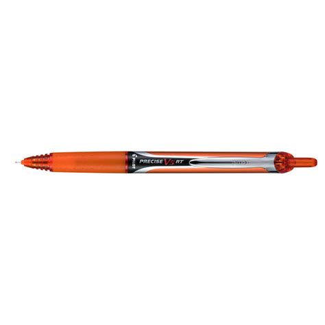 Pilot Precise V5 Rt Orange Extra Fine Retractable Rollerball Pen