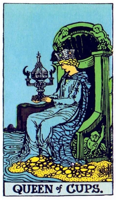 Albano Queen Of Cups Cups Tarot Rider Waite Tarot Tarot Card Meanings