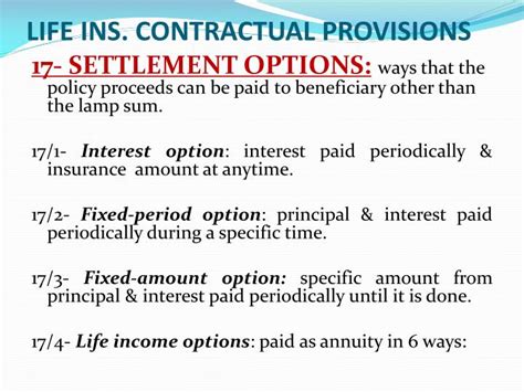Check spelling or type a new query. PPT - Chapter 4 Life Insurance Contractual Provisions PowerPoint Presentation - ID:2015015