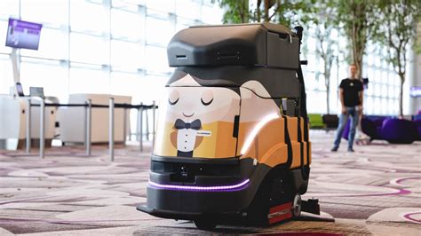 An Autonomous Floor Cleaning Robot By Avidbots At Changi Airport In