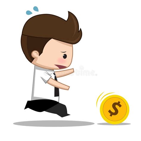 Business Man Money Cartoon Stock Vector Illustration Of Happy 64625246