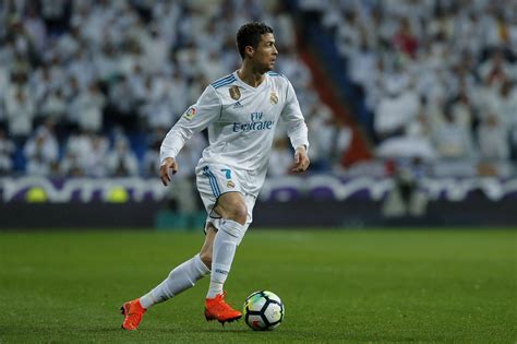 Cr7 Takes The Ball Upfield For Realmadrid Ronaldo Cristiano