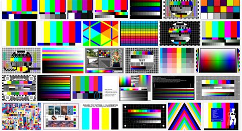 monitor color test pattern