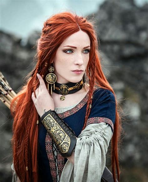Pin By Scorpio On Hair Beauty Clothes And Jewelry Warrior Woman Red Hair Woman Viking