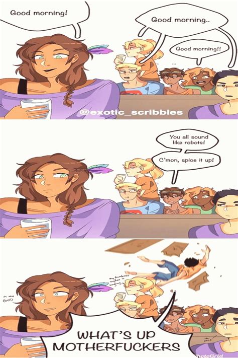 Heroes Of Olympus Comic Mornings Piper Mclean Jason Grace Annabeth