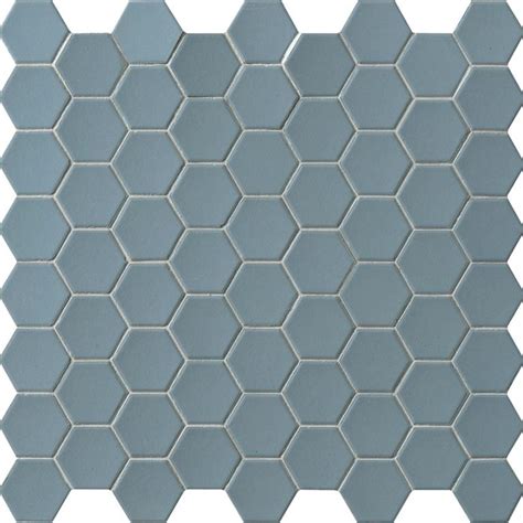 Hexa Deep Navy Hex Mosaics 12 X 12 Matte From Garden State Tile