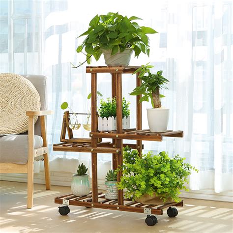 Each material has its own characteristics and will need to be treated slightly different. 4 tier wooden plant stand indoor outdoor garden planter ...