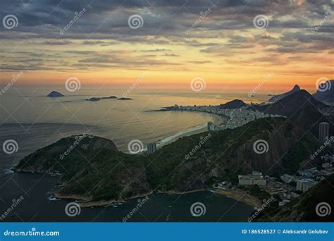 The View From The Bird S Eye View Of Rio De Janeiro At Sunset