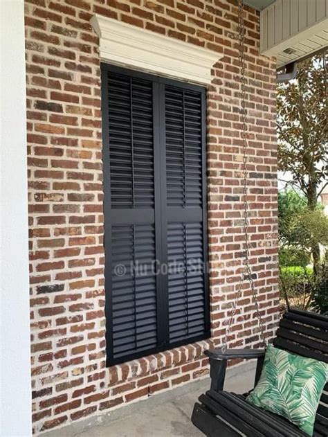 New Aluminum Powder Coated Shutters Louvered Colonials With Optional