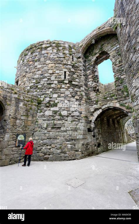 The Impressive Remains Of The South Gatehouse At The Historic Beaumaris