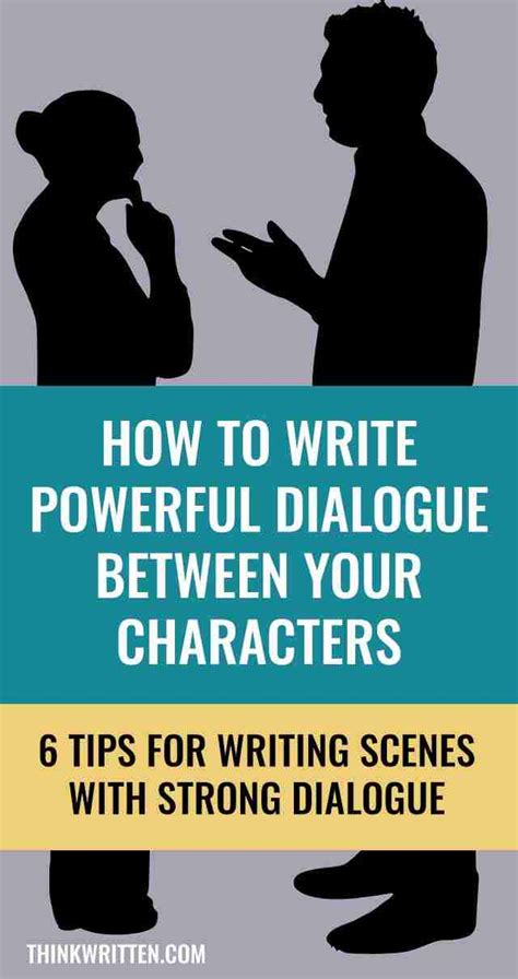 Want to learn more about learn how to shape a conversation between multiple characters with these dialogue tips and techniques How To Write Dialogue Between Two Characters Example