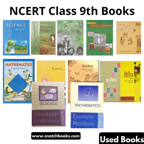 Class 9th Ncert Exemplar Books Set English 12 Books Second Hand