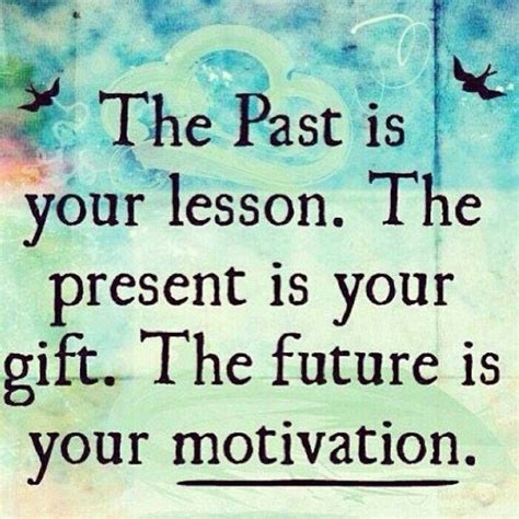 The Past Is Your Lesson Present Is A T Future Is Your Motivation