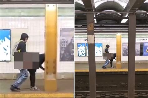 Shocking Pictures Show Brazen Couple Having Sex On New York City Subway Platform In Front Of