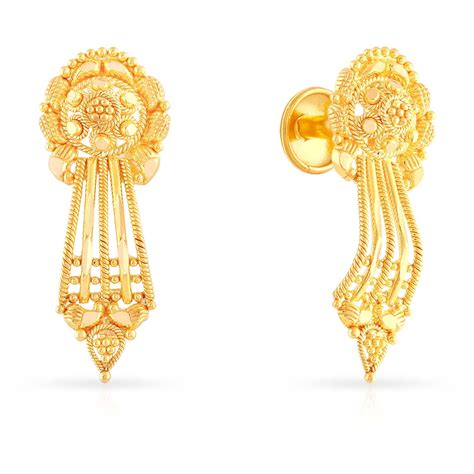 Buy Malabar Gold Earring Ercovm0012 For Women Online Malabar Gold