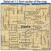 Visalia California Street Map 0682954