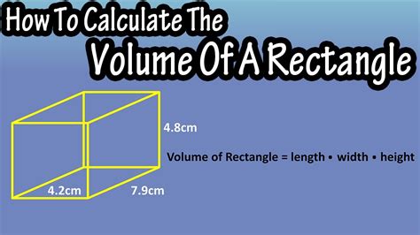 How To Calculate Find The Volume Of A Rectangle Formula For The
