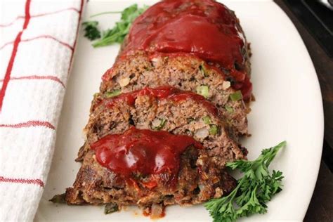 Soften the onion in the oil over a medium heat for 5 minutes. Classic Meatloaf - SmartyPantsKitchen | Meatloaf with tomato sauce, Meatloaf, Diner recipes