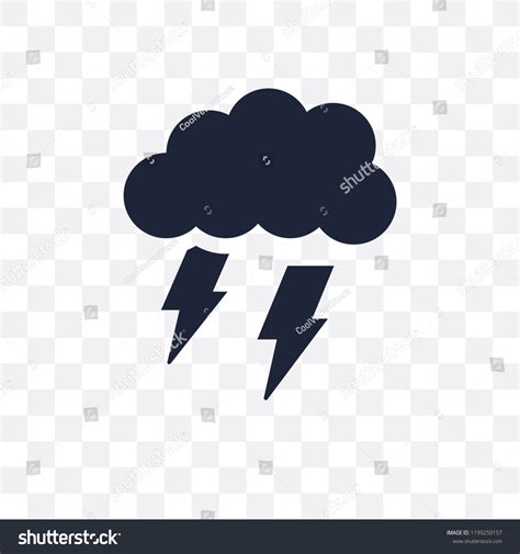Stormy Transparent Icon Stormy Symbol Design Stock Vector Royalty Free