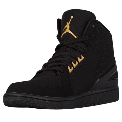 Jordan 1 Flight 3 Mens Basketball Shoes Blackblackmetallic Gold