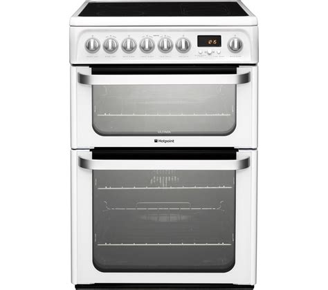Buy Hotpoint Ultima Hue61ps 60 Cm Electric Ceramic Cooker White