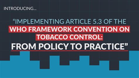 Fctc Who Framework Convention On Tobacco Control Youtube