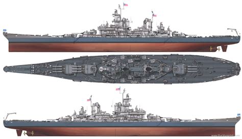 USS Missouri BB 63 Acorazado La Segunda Guerra Mundial