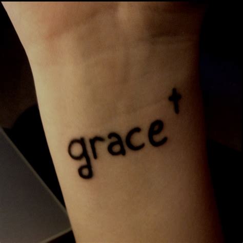 My First Tattoo Grace On The Wrist Ink Love It Pinterest