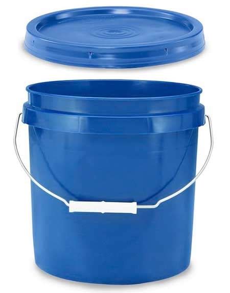 2 Gallon Bucket W Lid Blue The Ceramic Shop