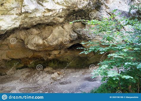 Entrance To A Karst Monolithic Cave Of Natural Origin The Cave Was