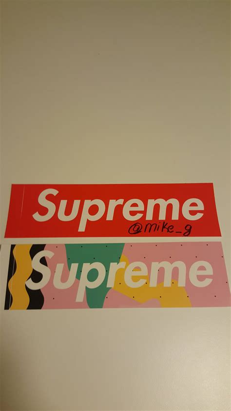 Supreme Supreme Pink Mendini Box Logo Sticker Grailed