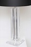 Pair of Shirley Ritts Lucite Column Lamps at 1stdibs