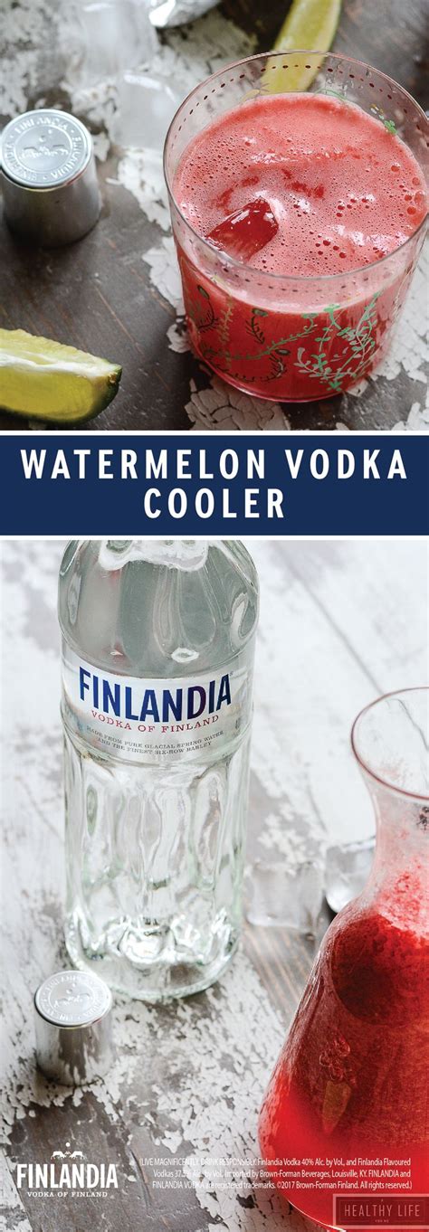 Watermelon Vodka Cooler Recipe Watermelon Vodka Vodka Fruity Drinks
