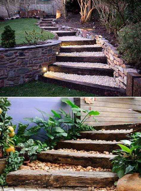 Diy outdoor staircase garden stairs. Awesome DIY Ideas to Make Garden Stairs and Steps | Garden ...