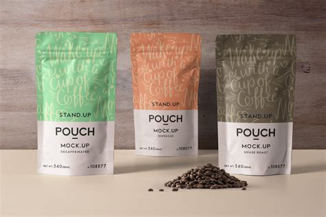 Psd Stand Up Pouch Mockup Vol4 | Psd Mock Up Templates | Pixeden