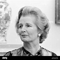 Margaret Thatcher (1925-2013). Portrait of the British Prime Minister ...