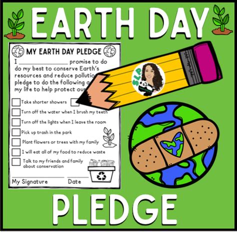 Earth Day Pledge Template